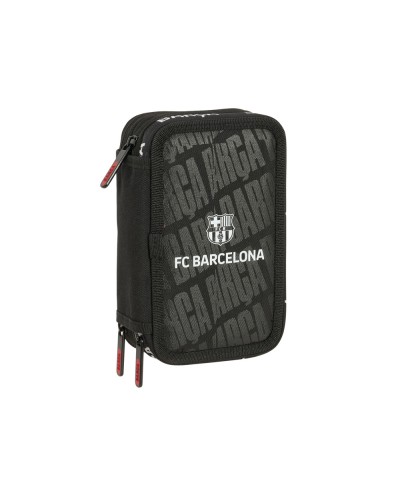 Plumier escolar safta triple cremallera 37 piezas fc barcelona 195x125x55 mm