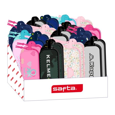 Bolso escolar portatodo safta doble expositor 235x315x230 mm