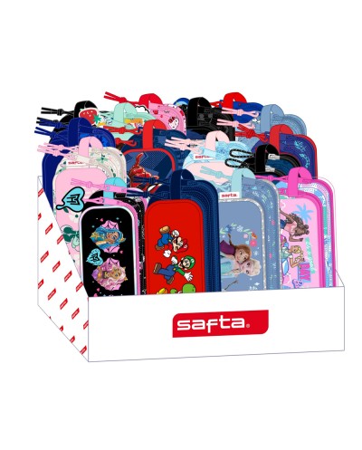 Bolso escolar portatodo safta doble expositor 235x315x230 mm