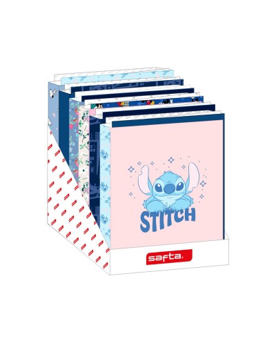 Carpeta carton folio 4 anillas mixtas safta expositor