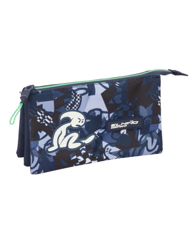Bolso escolar portatodo safta triple el nino navy 120x220x30 mm