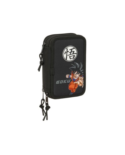 Plumier escolar safta triple cremallera 37 piezas dragon ball 195x125x55 mm