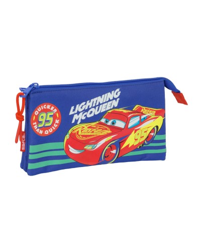 Bolso escolar portatodo safta triple cremallera cars 120x220x30 mm