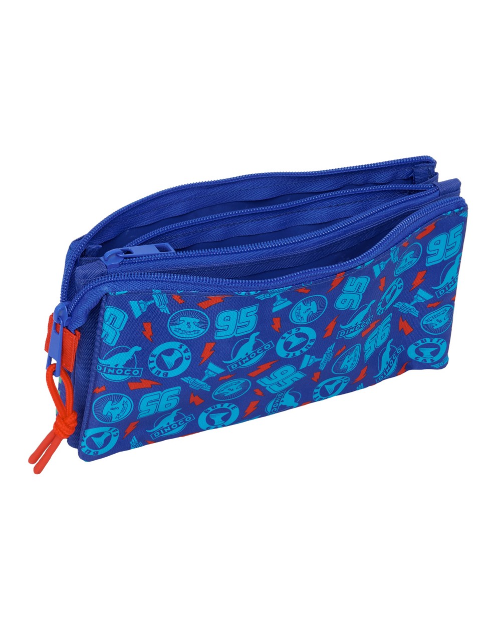 Bolso escolar portatodo safta triple cremallera cars 120x220x30 mm