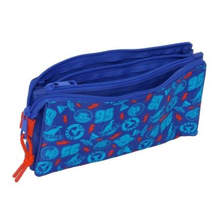 Bolso escolar portatodo safta triple cremallera cars 120x220x30 mm