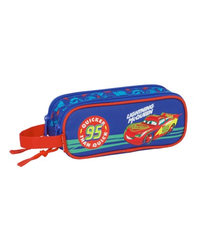 Bolso escolar portatodo safta doble cremallera cars 80x210x60 mm