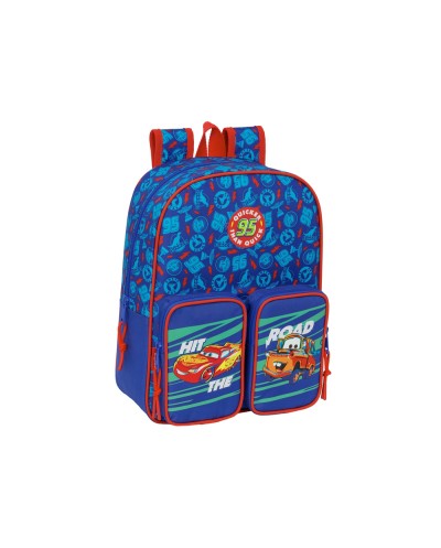 Mochila safta junior adaptable a carro cars 380x320x120 mm