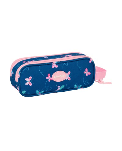 Bolso escolar portatodo safta doble blackfit8 mariposas 80x210x60 mm