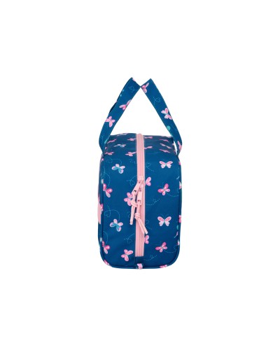 Neceser safta rectangular blackfit8 mariposas 140x310x190 mm