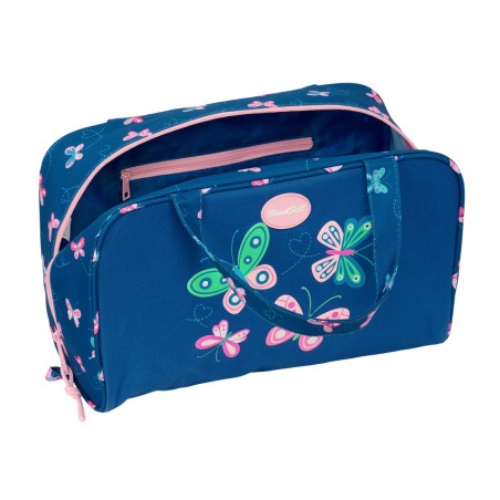 Neceser safta rectangular blackfit8 mariposas 140x310x190 mm