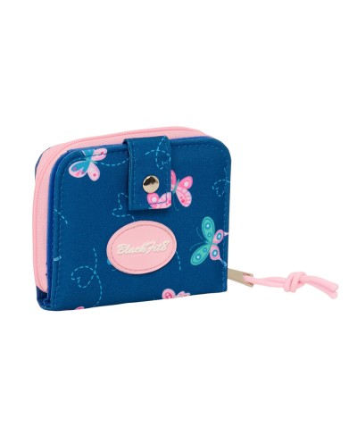 Monedero billetera safta blackfit8 mariposas 95x110x20 mm