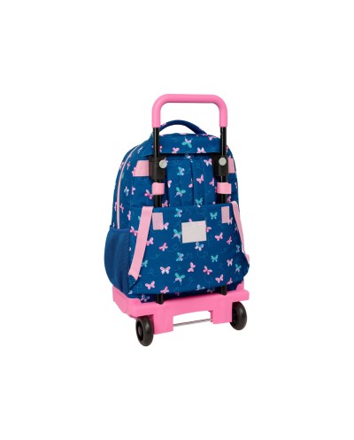 Mochila safta grande con ruedas compact evolution extraible blackfit8 mariposas 450x330x220 mm