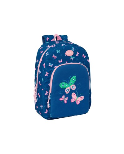 Mochila safta adaptable a carro blackfit8 mariposas 460x300x140 mm