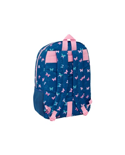 Mochila safta adaptable a carro blackfit8 mariposas 460x300x140 mm