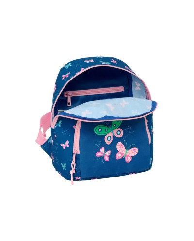 Mochila safta mini blackfit8 mariposas 300x250x130 mm