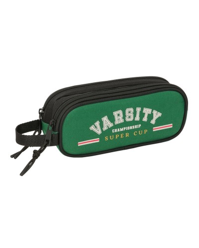 Bolso escolar portatodo safta doble blackfit chico varsity 80x210x60 mm