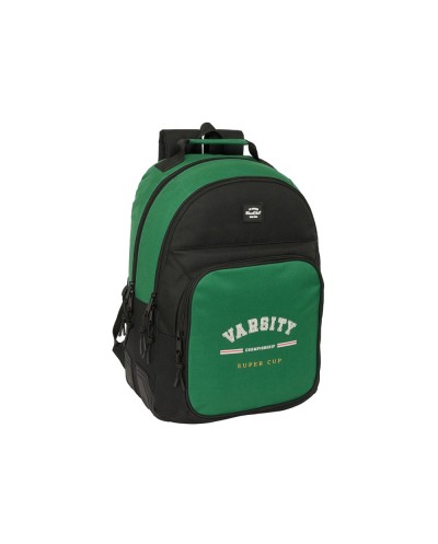 Mochila safta doble con cantoneras adaptable a carro blackfit chico varsity 420x320x150 mm