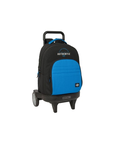 Mochila safta grande con ruedas compact evolution extraible blackfit chico underground 450x330x220 mm