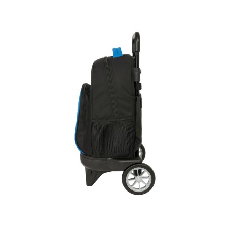 Mochila safta grande con ruedas compact evolution extraible blackfit chico underground 450x330x220 mm