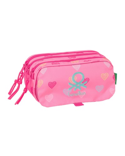 Bolso escolar portatodo safta triple big benetton heart 100x215x80 mm