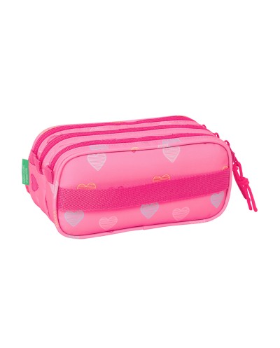 Bolso escolar portatodo safta triple big benetton heart 100x215x80 mm