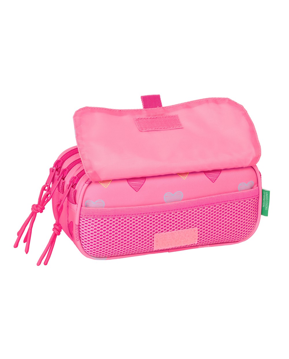 Bolso escolar portatodo safta triple big benetton heart 100x215x80 mm