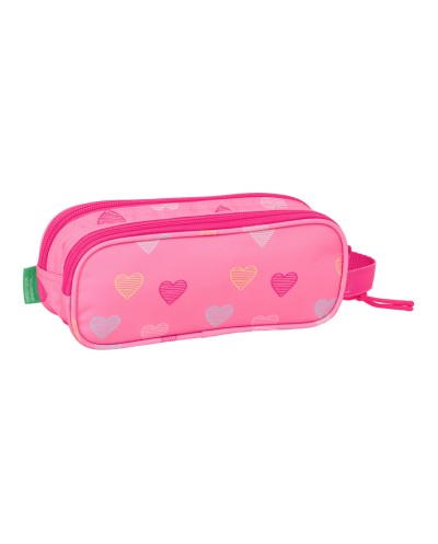 Bolso escolar portatodo safta doble benetton heart 80x210x60 mm
