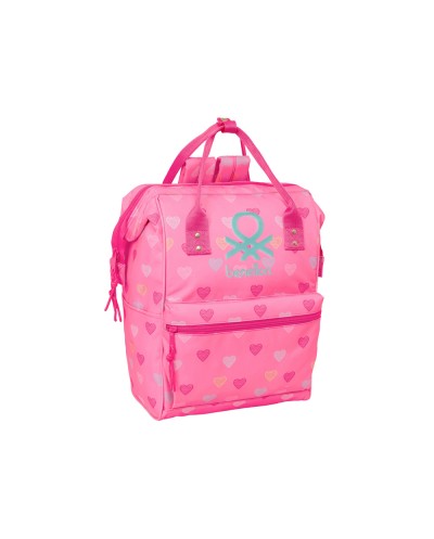Mochila safta con asas para portatil 13 benetton heart 400x270x190 mm