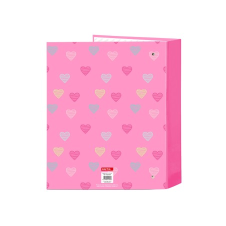 Carpeta carton folio 4 anillas safta lomo ancho benetton heart