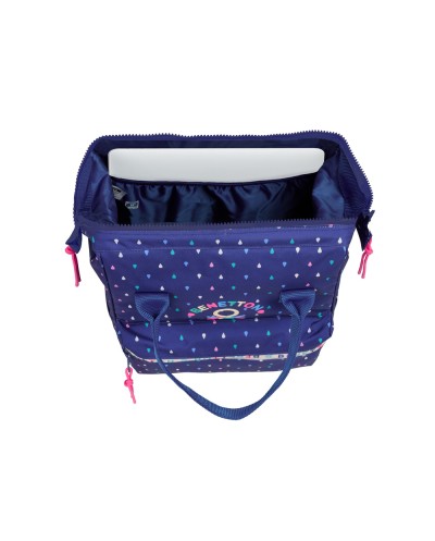 Mochila safta con asas para portatil 13 benetton drop 400x270x190 mm