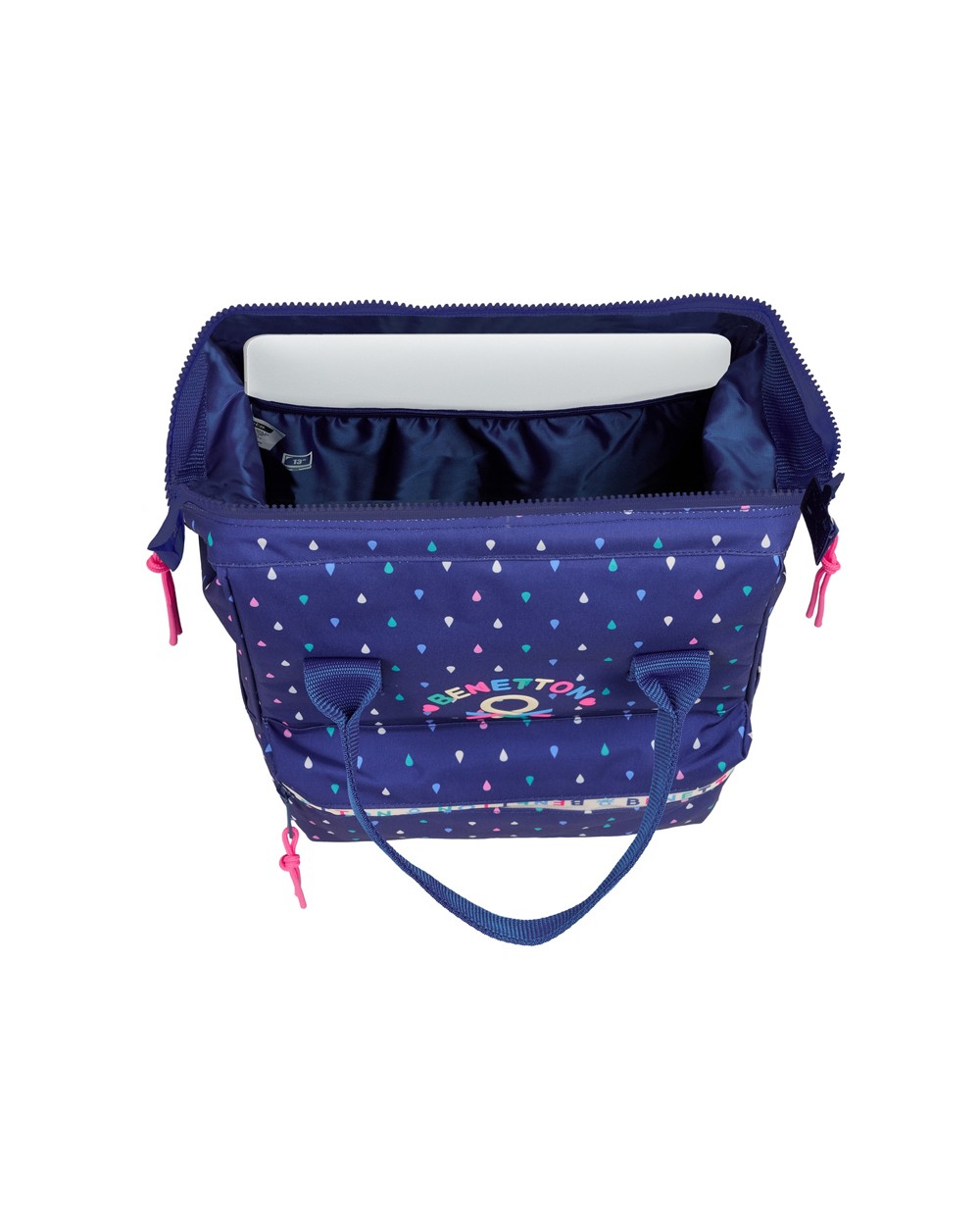 Mochila safta con asas para portatil 13 benetton drop 400x270x190 mm