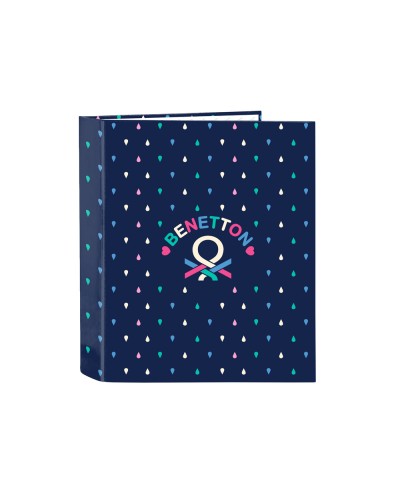 Carpeta carton folio 4 anillas safta lomo ancho benetton drop