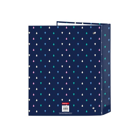 Carpeta carton folio 4 anillas safta lomo ancho benetton drop
