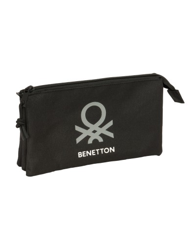 Bolso escolar portatodo safta triple benetton basics 120x220x30 mm