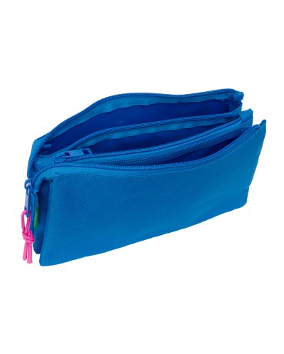 Bolso escolar portatodo safta triple benetton basics 120x220x30 mm