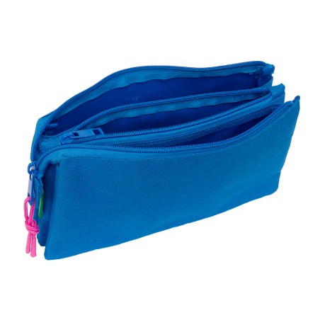 Bolso escolar portatodo safta triple benetton basics 120x220x30 mm