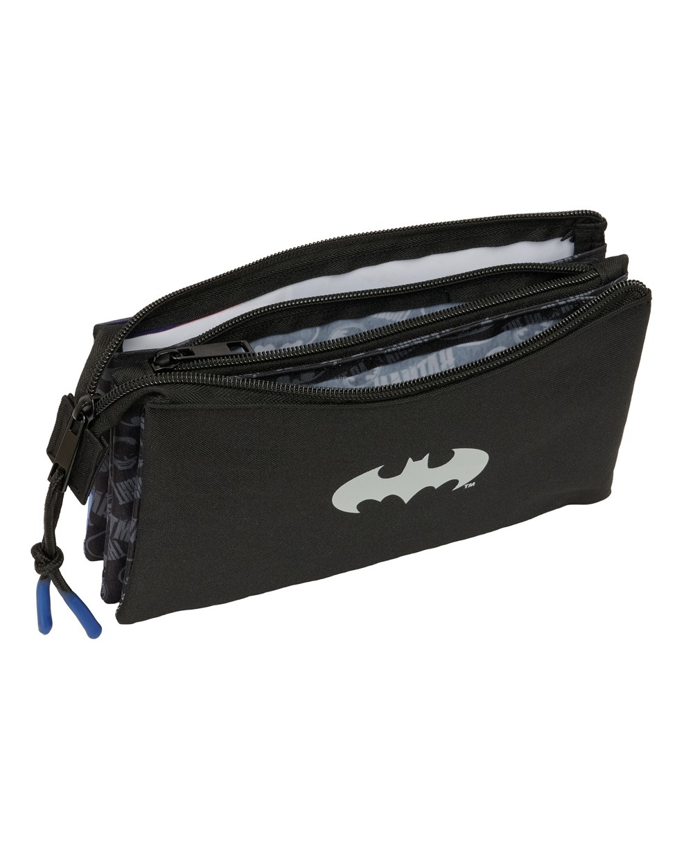 Bolso escolar portatodo safta triple batman 120x220x30 mm