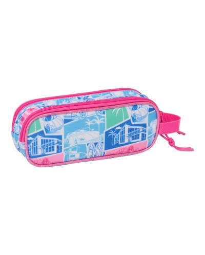 Bolso escolar portatodo safta doble cremallera barbie 80x210x60 mm