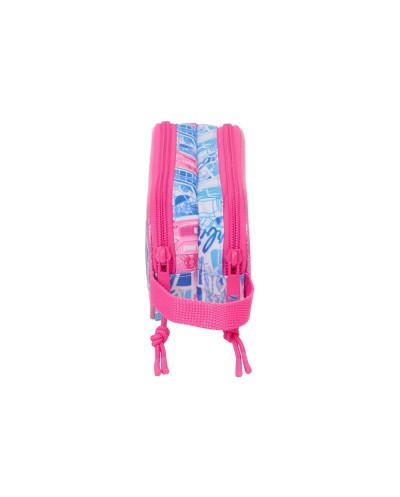 Bolso escolar portatodo safta doble cremallera barbie 80x210x60 mm