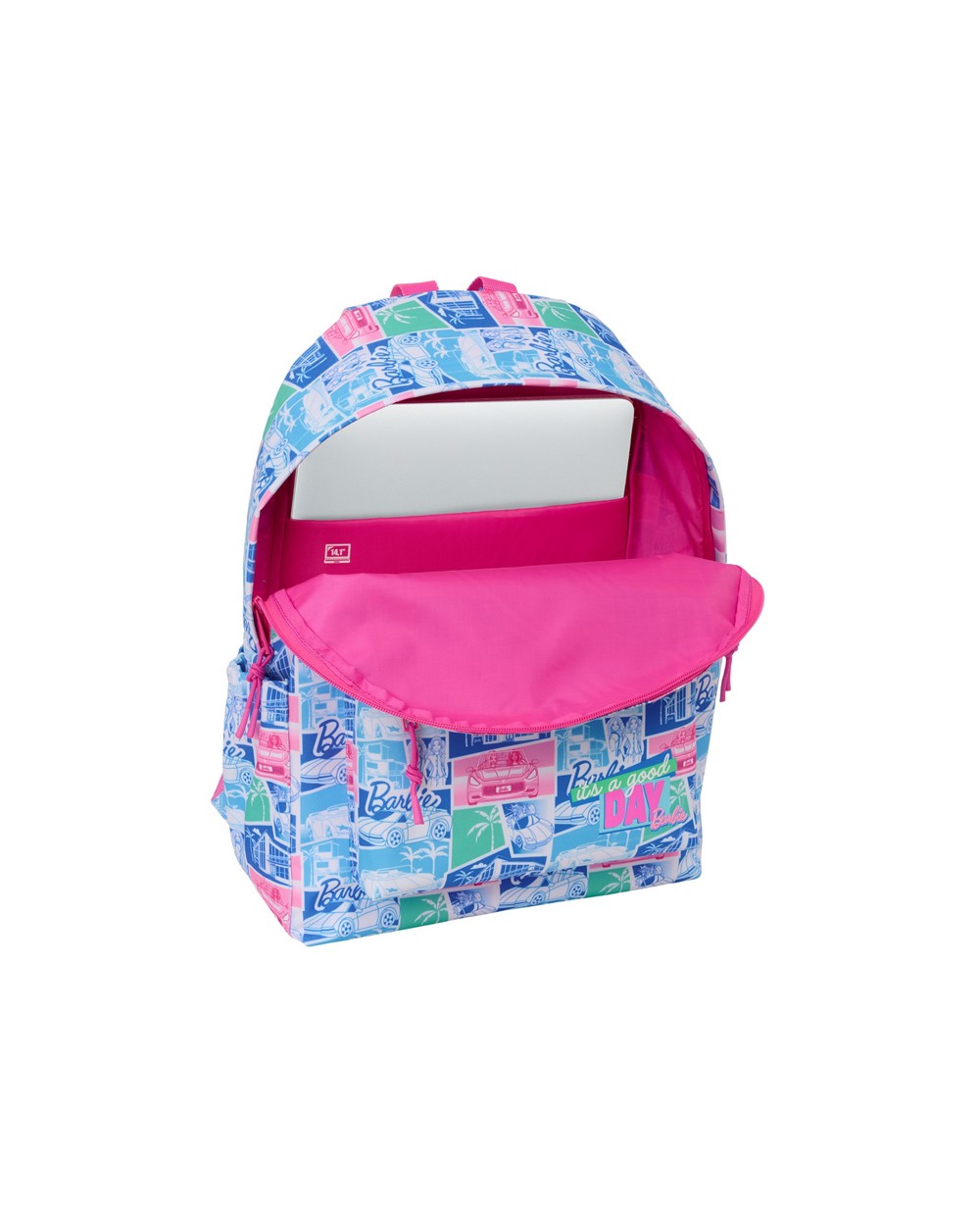 Mochila safta infantil adaptable a carro barbie 340x260x110 mm