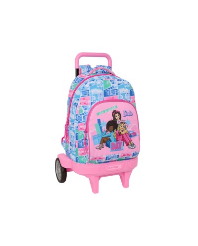 Mochila safta grande con ruedas compact evolution extraible barbie 450x330x220 mm