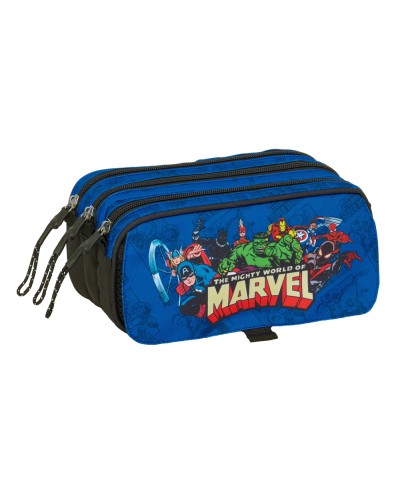 Bolso escolar portatodo safta triple big avengers 100x215x80 mm