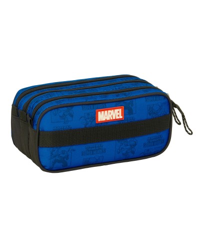 Bolso escolar portatodo safta triple big avengers 100x215x80 mm