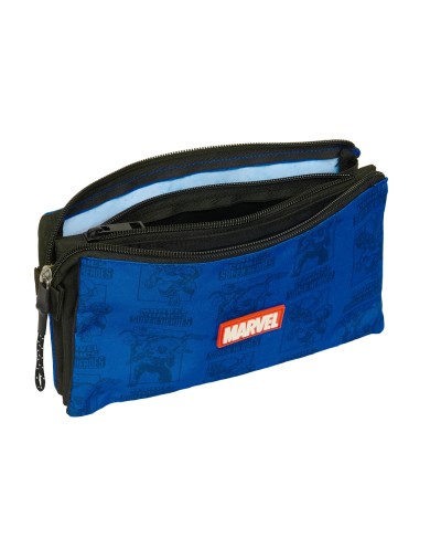 Bolso escolar portatodo safta triple avengers 120x220x30 mm