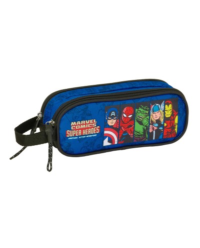 Bolso escolar portatodo safta doble cremallera avengers 80x210x60 mm