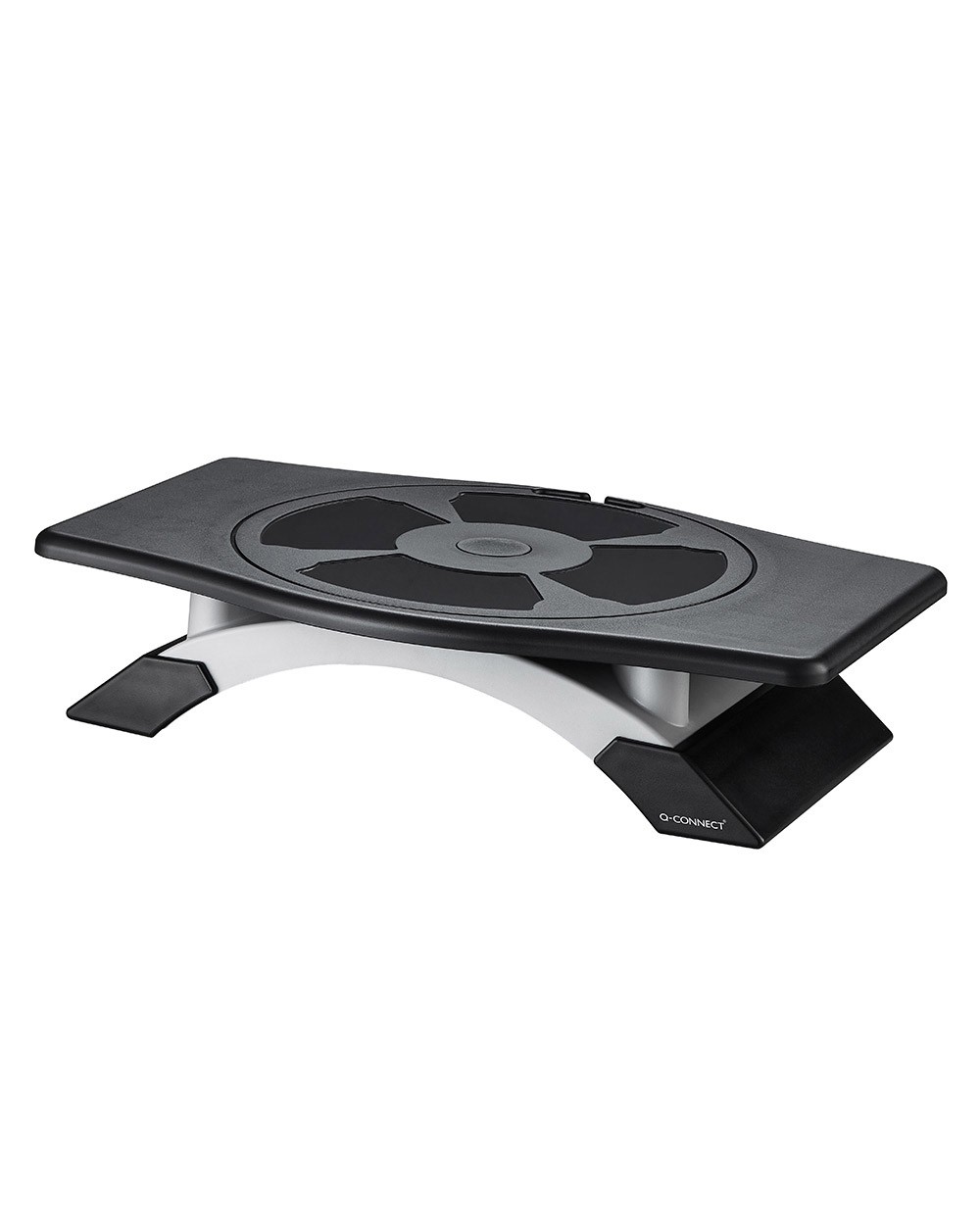 Soporte q connect para monitor con plataforma giratoria ajustable dos alturas 411x287x99 mm