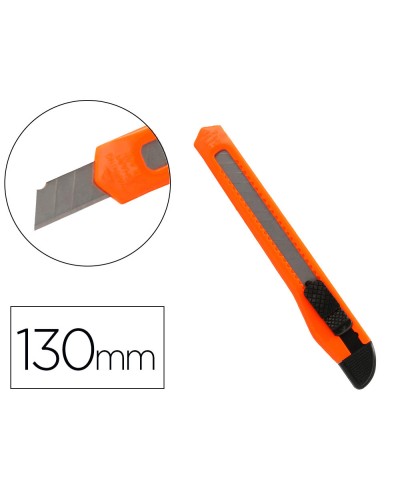 Cuter carlin plastico estrecho cuchilla 9 mm blister 1 unidad