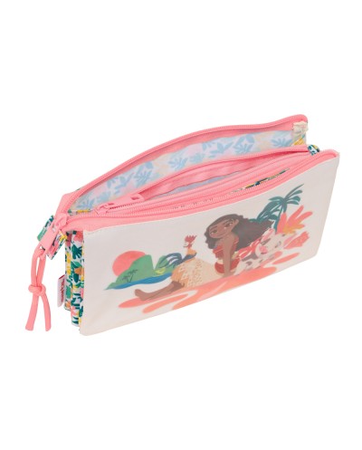 Bolso escolar portatodo safta triple vaiana 120x220x30 mm