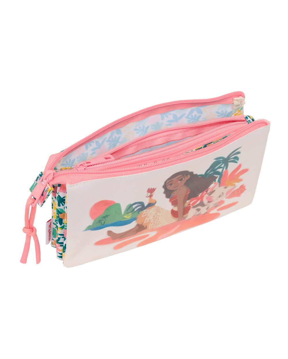 Bolso escolar portatodo safta triple vaiana 120x220x30 mm