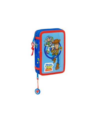 Plumier escolar safta doble cremallera pequeno 29 piezas toy story good vibes 195x125x40 mm